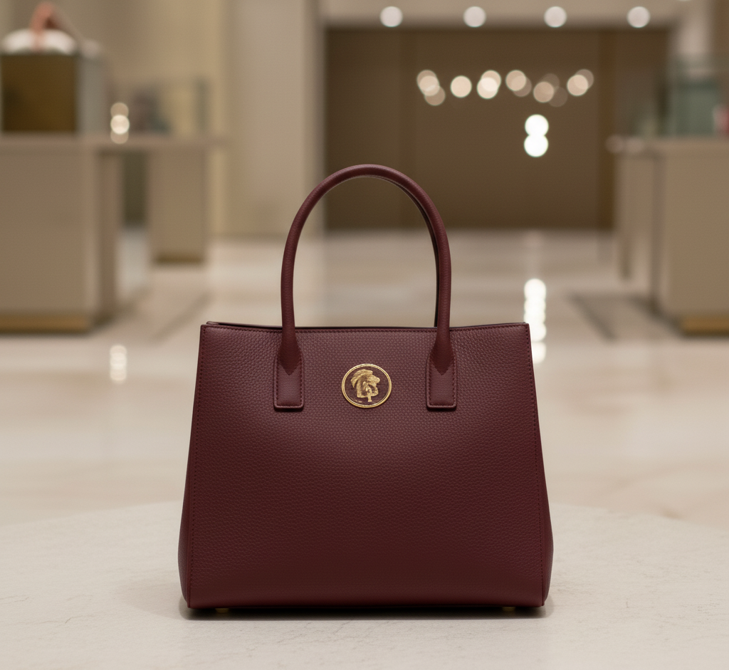 Burgundy Signature Tote